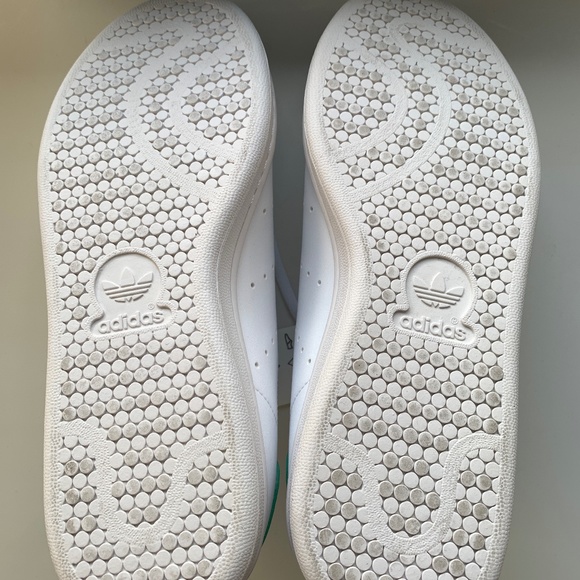 NEW Adidas Originals Stan Smith J Sneakers White Green Primegreen Size 7 - Picture 8 of 9